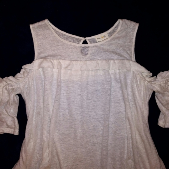 Anthropologie Meadow Rue Boho Cold Shoulder Top - Picture 8 of 8